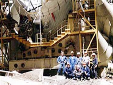 Destroços do Buran, destruído durante um  acidente ocorrido em 2002