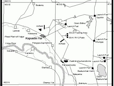 Mapa de Kapustin Yar