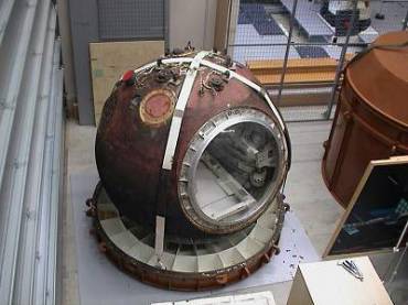 Cápsula de um satélite Bion após retornar para a Terra