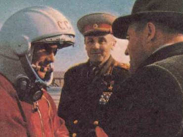 Yuri Gagarin e Sergei Korolev