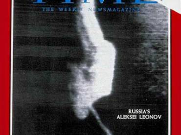 Capa da revista americana Time sobre o passeio espacial de Alexei Leonov